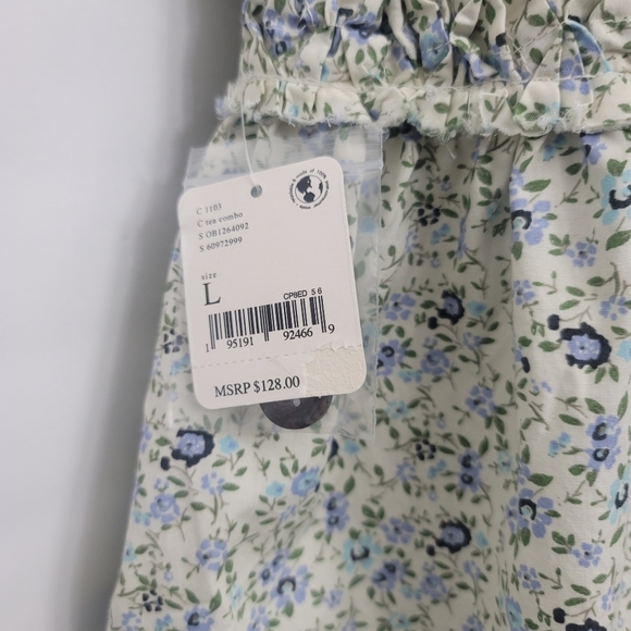 Free People Petunia Sleeveless Minidress In Tea Combo - Picture 9 of 10